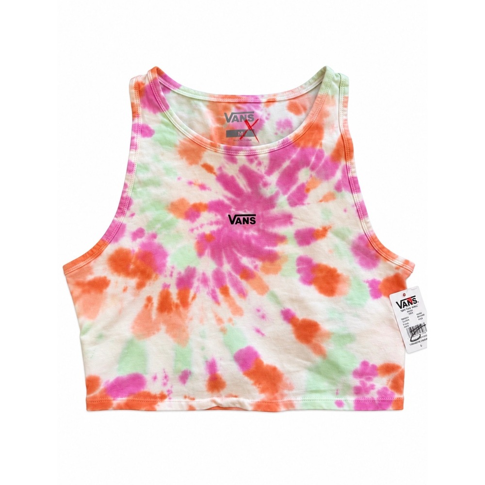 Vans Longline Racerback Tank Top Womens size Large  Tie Dye NWT VN0A5L1L